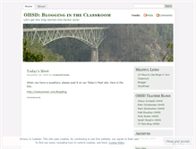 Tablet Screenshot of ohsdblogs.wordpress.com