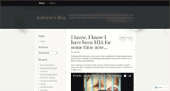 Desktop Screenshot of apitome.wordpress.com