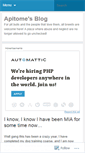 Mobile Screenshot of apitome.wordpress.com