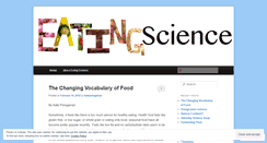 Desktop Screenshot of eatingscience.wordpress.com