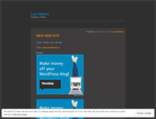 Tablet Screenshot of luisalhama.wordpress.com