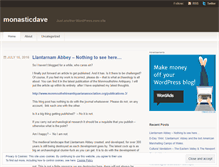 Tablet Screenshot of monasticdave.wordpress.com