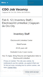 Mobile Screenshot of cdojobvacancy.wordpress.com