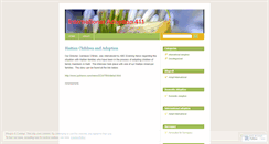 Desktop Screenshot of internationaladoption411.wordpress.com