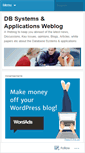 Mobile Screenshot of dbsystems.wordpress.com
