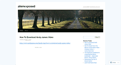 Desktop Screenshot of alienexposed.wordpress.com