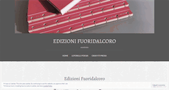 Desktop Screenshot of edizionifuoridalcoro.wordpress.com