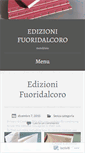 Mobile Screenshot of edizionifuoridalcoro.wordpress.com