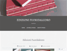 Tablet Screenshot of edizionifuoridalcoro.wordpress.com