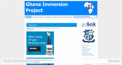 Desktop Screenshot of ghanaimmersion2010.wordpress.com