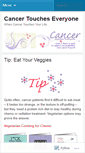Mobile Screenshot of cancertoucheseveryone.wordpress.com