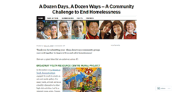 Desktop Screenshot of communitychallenge.wordpress.com