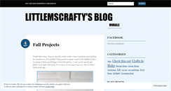 Desktop Screenshot of littlemscrafty.wordpress.com