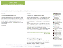 Tablet Screenshot of ennischessclub.wordpress.com