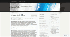 Desktop Screenshot of crosstab.wordpress.com