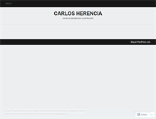 Tablet Screenshot of carlosherencia.wordpress.com