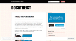 Desktop Screenshot of docatheist.wordpress.com