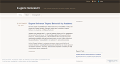 Desktop Screenshot of eugeneselivanov.wordpress.com