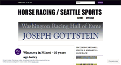 Desktop Screenshot of horseracingandseattlesports.wordpress.com