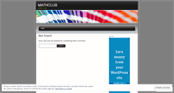 Desktop Screenshot of mathemclub.wordpress.com