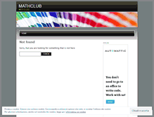 Tablet Screenshot of mathemclub.wordpress.com