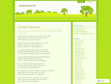 Tablet Screenshot of beebeesworld.wordpress.com