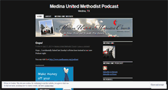 Desktop Screenshot of medinaumcpodcasts.wordpress.com