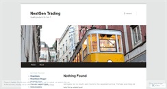 Desktop Screenshot of nextgentrading.wordpress.com