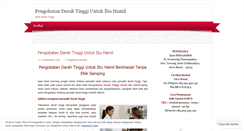 Desktop Screenshot of pengobatandarahtinggiuntukibuhamil.wordpress.com