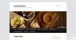 Desktop Screenshot of anythingreal.wordpress.com