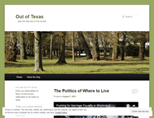 Tablet Screenshot of outoftexas.wordpress.com