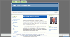 Desktop Screenshot of iowafarmlifepre1950.wordpress.com