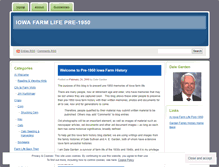 Tablet Screenshot of iowafarmlifepre1950.wordpress.com