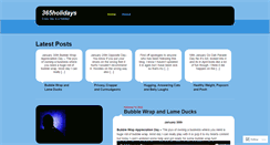 Desktop Screenshot of 365holidays.wordpress.com