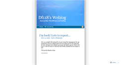 Desktop Screenshot of df118.wordpress.com