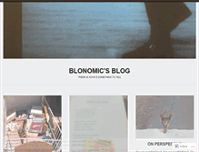 Tablet Screenshot of blonomic.wordpress.com