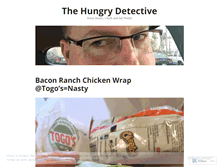 Tablet Screenshot of hungrydetective.wordpress.com