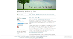 Desktop Screenshot of minimalistworkout.wordpress.com