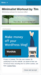 Mobile Screenshot of minimalistworkout.wordpress.com