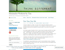 Tablet Screenshot of minimalistworkout.wordpress.com