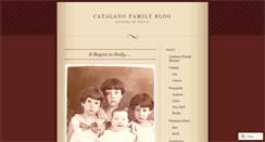Desktop Screenshot of catalanofamily.wordpress.com