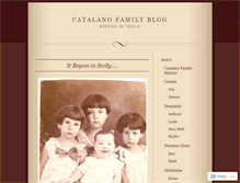 Tablet Screenshot of catalanofamily.wordpress.com