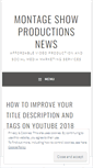 Mobile Screenshot of montageshowproductionsblog.wordpress.com