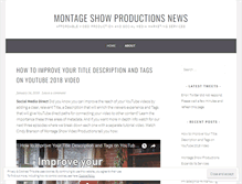 Tablet Screenshot of montageshowproductionsblog.wordpress.com