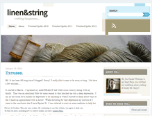 Tablet Screenshot of linenandstring.wordpress.com