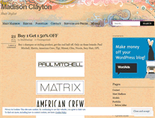 Tablet Screenshot of madisonclayton.wordpress.com