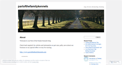Desktop Screenshot of partofthefamilykennels.wordpress.com