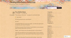 Desktop Screenshot of desequilibradaspalavras.wordpress.com