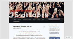 Desktop Screenshot of 15ottobre.wordpress.com