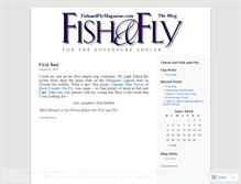 Tablet Screenshot of fishandflymagazine.wordpress.com